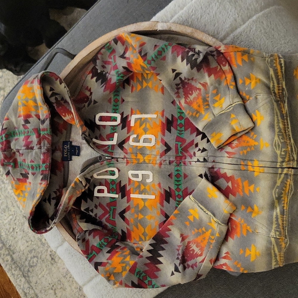 Polo Ralph Lauren Aztec print boys zip up hoodie